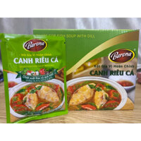 Combo 1 hộp (20 gói) Gia Vị Canh Riêu Cá Barona 80g ướp ngon chuẩn vị không cần nêm nếm