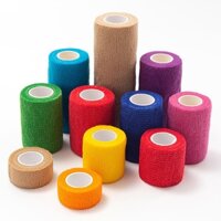 COMBO 1 hộp băng keo thể thao, băng quấn cổ chân tay hỗ trợ vận động thể thao, cao su non vải tự dính