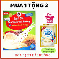 Combo 1 Hộp Bột Ngũ Cốc Hoa Bạch Hải Đường Tặng kèm 2 gói sữa đặc Dutch Lady