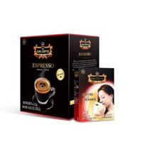 Combo 1 Hộp CF Đen HT Espresso KING COFFEE - Hộp 100 gói x 2.5g + Tặng 1 Hộp CFHT 2IN1 KING COFFEE - Hộp 15 gói x 10g