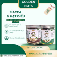 Combo 1 hộp Macca (250gr) & 1 hộp Hạt Điều (250gr)