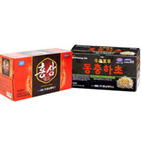 COMBO 1 HỘP NƯỚC HỒNG SÂM VÀ 1 HỘP NƯỚC ĐÔNG TRÙNG HẠ THẢO - GINSENG HOUSE