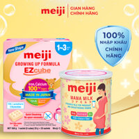 Combo 1 Hộp Thực phẩm Bổ Sung Meiji Mama Milk Và 1 Hộp Sản Phẩm Dinh Dưỡng Công Thức Meiji Growing Up Formula Ezcube