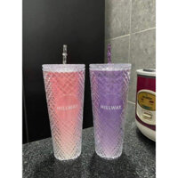 combo 1 hộp trà sữa + Ly Kim cương Tumbler Hillway Diamond (2 lớp) 700ml