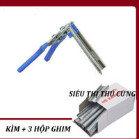 COMBO 1 KÌM BĂNG VÀ 3 HỘP GHIM RÁP LỒNG BỒ CÂU LỒNG GÀ LỒNG THỎ LỒNG CHIM
