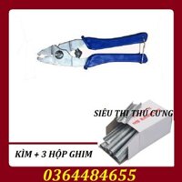 COMBO 1 KÌM ĐƠN VÀ 3 HỘP GHIM DÙNG ĐỂ RÁP LỒNG CHIM LỒNG THỎ LỒNG GÀ CÔNG NGHIỆP -902
