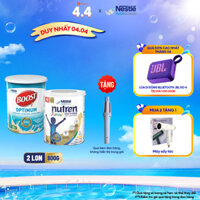 Combo 1 lon Thực Phẩm Dinh Dưỡng Y Học Nutren Junior 800g Và 1 lon Thực Phẩm Bổ Sung Boost Optimum 800G tặng máy uốn