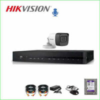 Combo 1 Mắt Camera Hikvision 2.0MP Có Mic Âm Thanh