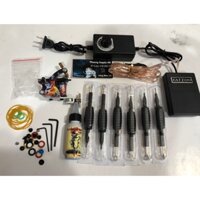 Combo 1 máy xăm,mực xăm da thật
