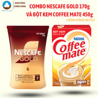 Combo 1 Nescafe Gold 170g và 1 hộp bột kem pha cà phê Coffee Mate 450g