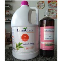 Combo 1 nước rửa bát hương quế can 5L + 1 nước lau sàn 1,25L