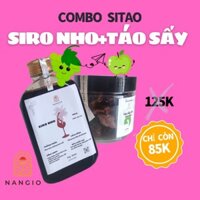 Combo 1 siro Nho + 1 táo sấy dẻo 250gr nanggiofoods Ninh Thuận