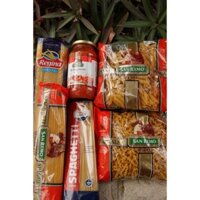 COMBO 1 SỐT 500GR + 2 NUI 500GR + 2 MÌ 500GR + 1 MÌ 400GR,hợp eatclean healthy, mì ý spaghetti xào soup trộn sốt cà chua