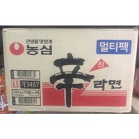 Combo 1 Thùng 40 gói Mì Cay Nongshim Shin Ramyun 120g - 농심)신라면 1박스 ( 8멸티백 *5= 40개)