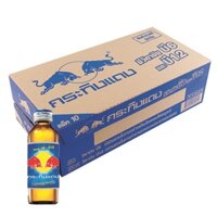 [combo 1 thùng 50 chai SIÊU RẺ] Bò húc  Thái Lan redbull chai thuỷ tinh vuông[không có tiếng việt]