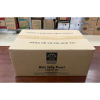 COMBO 1 THÙNG (6 gói) Trân Châu BiBi Jelly Trắng - Đen 2kg/bịch