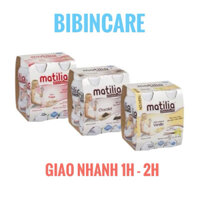 COMBO 1 THÙNG (6 LỐC) SỮA BẦU MATILIA PHÁP ĐỦ VỊ (DATE 10-11-12/2025)24 CHAI X 200ML