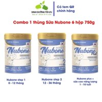 combo 1 thùng sữa Nubone ( step 1, 2, Plus+) Hàn Quốc cho trẻ từ 0 đến 10 tuổi