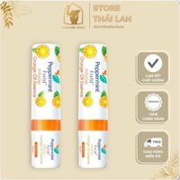 [COMBO 1 VỈ 6 ỐNG] HƯƠNG CAM - Ống Hít Thông Mũi 2 đầu hiệu PEPPERMINT 2cc