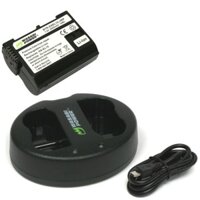 COMBO 1 VIÊN PIN VÀ SẠC ĐÔI WASABI EN-EL15 FOR NIKON D610 D810 D7000 D7100