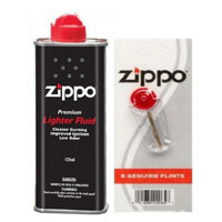 Combo 1 xăng 1 đá zippo chính hãng Mỹ bao bì mới
