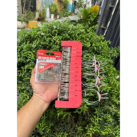 combo 10-15 -20 chùm nho 6 câu cá lưỡi BKK trắng số 3 dây bulava raptor 0,76mm kèm xốp móc chùm nho 20cm-23cm-26cm