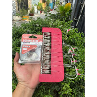 combo 10-15 -20 chùm nho 6 câu cá lưỡi BKK trắng số 2 dây bulava raptor 0,76mm kèm xốp móc chùm nho 20cm-23cm-26cm