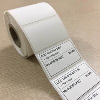 [Combo 10- 20c] Giấy in tem trà sữa, giấy in mã vạch decal tự dán 50 x 30 mm