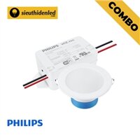 COMBO 10 Âm Trần Philips DN029B G2 LED8 7W + 1 WiZ Pro Phase-cut Bridge Box I 220-240V