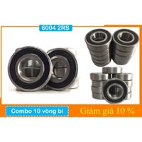 Combo 10 bạc đạn 6204 sử dụng cho cửa xếp, cửa kéo, cửa sắt trục 20mm