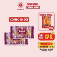 Combo 10 bánh kem xốp hương khoai môn Eliza (Túi: 145g) [Tặng 1 JELLY CHIP CHIP 175g]