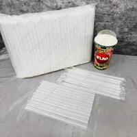 COMBO 10 BỊCH 4.5KG - Ống hút bọc màng phi 12, ống hút cho trà sữa, hút các loại thạch, trân châu và topping MÀU TRONG