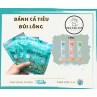 Combo 10 bịch Bánh Cá Biscuits Catnip Giảm Búi Lông Viêm Răng Hôi Miệng Cho Mèo 40gr
