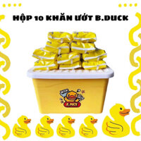 COMBO 10 BỊCH KHĂN GIẤY ƯỚT CON VỊT VÀNG - TẶNG THÙNG