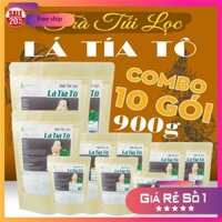 Combo 10 bịch Trà túi lọc Lá Tía Tô túi zip 900g (300 gói x 3g) Trà Thảo Mộc Bình Dương