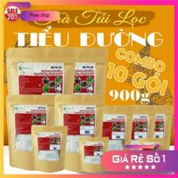 Combo 10 bịch zip Trà Túi Lọc Hỗ trợ điều trị Tiểu Đường 900g (300 gói x 3g) - Trà Thảo Mộc Bình Dương