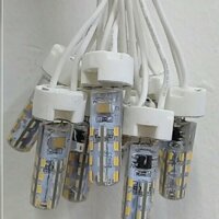 Combo 10 bộ bóng đèn led ngón  3W chân ghim G4 kèm đui