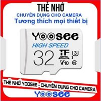 Combo 10 bộ Camera YOOSEE 3.0Mpx (1296P) & Thẻ nhớ YooSee 32GB