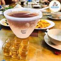 combo 10 bộ dụng cụ nhựa ướp lạnh rượu , làm mát rượu kèm gáo múc nhựa cao cấp