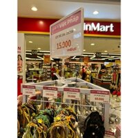 Combo 10 bộ kẹp bảng giá siêu thị, bộ chân kẹp siêu thị nhựa gồm 1 kẹp trong suốt + khung A4 màu trắng + PVC A4