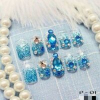 Combo 10 bộ móng giả 24 móng đính phụ kiện cao cấp