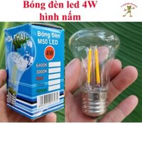 Combo 10 bóng đèn led  220v - 4w hình nấm (ánh sáng vàng)