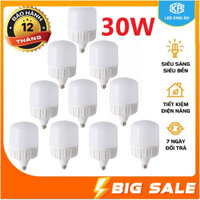 Combo 10 Bóng Đèn Led 30W Cao Cấp Khải Ân, Siêu Sáng, Tiết Kiệm Điện, Bộ 10 Bóng Điện Led 30W, Độ Bền Cao, Led Bulb