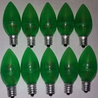 Combo 10 Bóng Đèn Led trái ớt 1W màu xanh lá E12