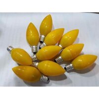 Combo 10 Bóng Đèn Led trái ớt 1W màu vàng đui E12