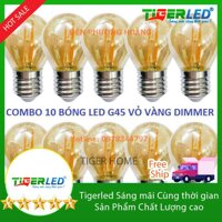 Combo 10 bóng led edison G45 vỏ màu vàng nắng - Tigerledvietnam