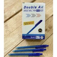 Combo 10 bút bi Double A Speed DBP-307-B21 ngòi 0.7 mm - Mực xanh