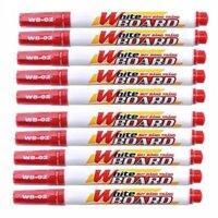 Combo 10 Bút Lông Bảng Thiên Long WB-02 - Đỏ