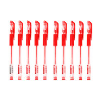 Combo 10 Bút Mực Nước Gel Học Sinh Sinh Viên - Đỏ