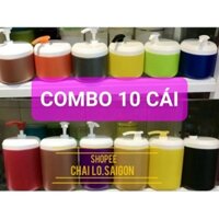 [Combo 10 Cái] Hủ có vòi đựng kem body 500g_A15_chiết kem, hủ đựng mỹ phẩm